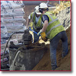 Grout mixing tank